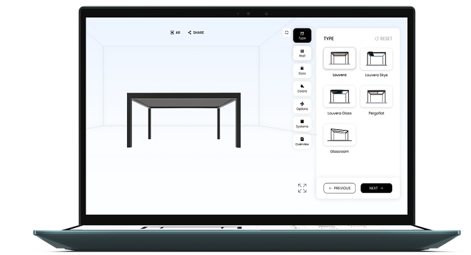 Dashboard on laptop